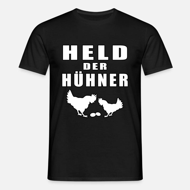 Held Der Hühner - Männer T-Shirt - Schwarz