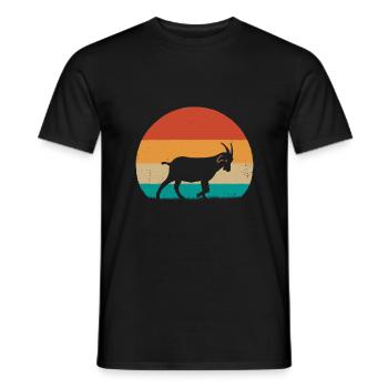 Chèvres cadeaux caprins capricorne capricorne paysans - T-shirt homme - noir - Devant - AI Model Male 178 light (178cm)