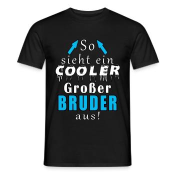 So Sieht Ein Cooler Großer Bruder Aus - Männer T-Shirt - Schwarz - Vorne - AI Model Male 178 light (178cm)