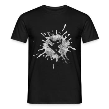 Ski sprüche im Freeski und österreich auf urlaub - Männer T-Shirt - Schwarz - Vorne - AI Model Male 178 light (178cm)