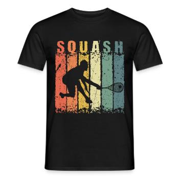 Squash Sport - T-shirt homme - noir - Devant - AI Model Male 178 light (178cm)