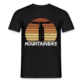 Mountain Biker / MTB Downhill Fahrrad geschenk - Männer T-Shirt - Schwarz - Vorne - AI Model Male 178 light (178cm)