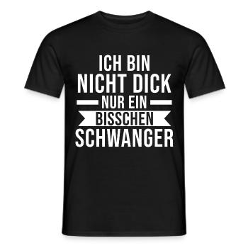 Mutter Schwangerschaft Schwanger Werdende Mama - Männer T-Shirt - Schwarz - Vorne - AI Model Male 178 light (178cm)