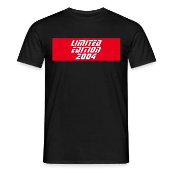 LIMITED EDITION 2004 - COMING OF AGE - EIGHTEEN - Men's T-Shirt - black - Front - AI Model Male 178 light (178cm)