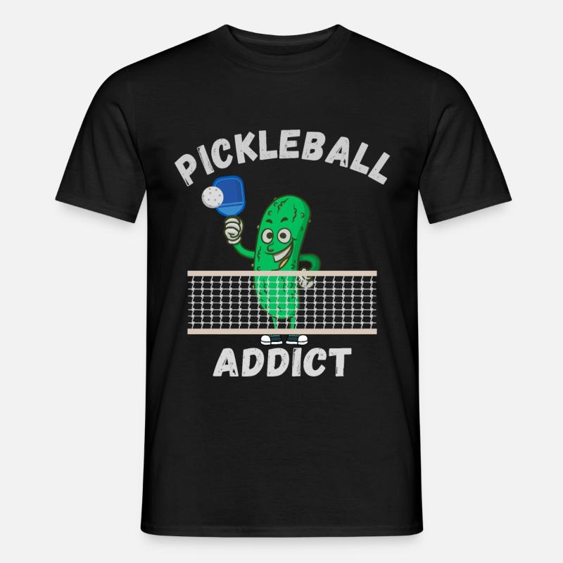 Pickleball Süchtig - Männer T-Shirt - Schwarz