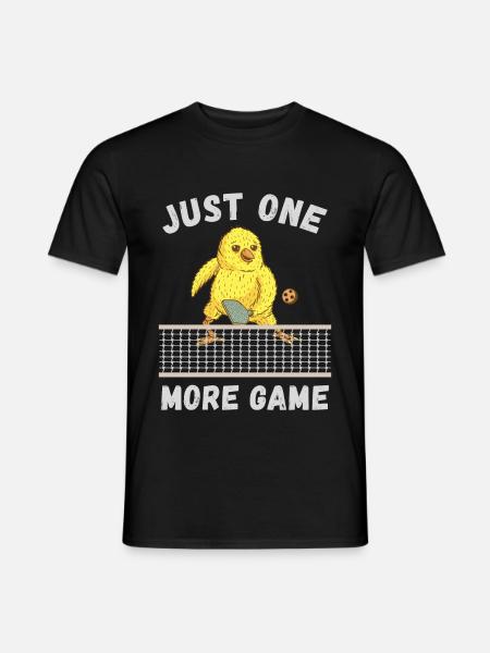 Pickleball - Just one more game - Men's T-Shirt - black