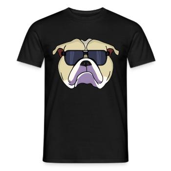 Colorbulls Conti Bulldoggen Continental Bulldogs - Men's T-Shirt - black - Front - AI Model Male 178 light (178cm)