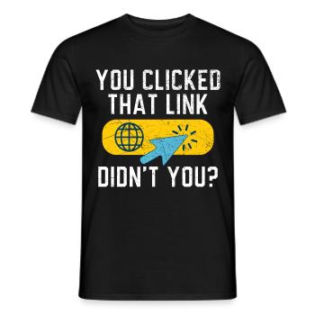 Bei Cyberangriffen einfach Kabel ziehen - Männer T-Shirt - Schwarz - Vorne - AI Model Male 178 light (178cm)