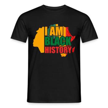 Mois de l’histoire des Noirs Histoire des Noirs - T-shirt homme - noir - Devant - AI Model Male 178 light (178cm)