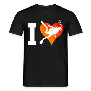 Plongée sous-marine femme Plongée sous-marine Plongeur Homme - T-shirt homme - noir - Devant - AI Model Male 178 light (178cm)