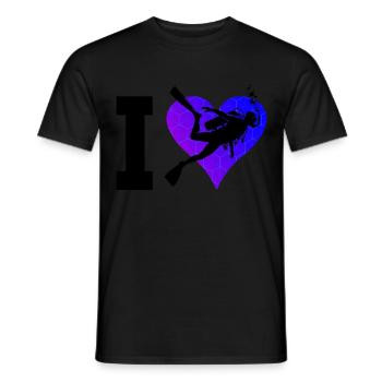 Diving Tauchen Scuba Taucher Scuba Diver - Men's T-Shirt - black - Front - AI Model Male 178 light (178cm)