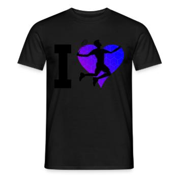 Badminton player Badminton Badminton Squash - Men's T-Shirt - black - Front - AI Model Male 178 light (178cm)