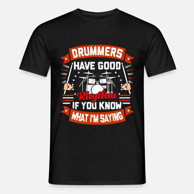 Drummer drummer drummer gift - Men’s T-shirt - black