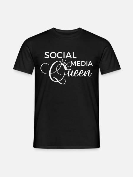 Social Media Queen - Men's T-Shirt - black