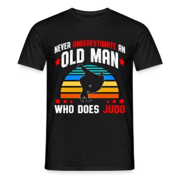 judo - Men's T-Shirt - black - Front - AI Model Male 178 light (178cm)