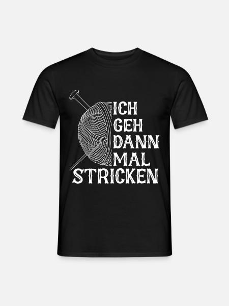 Stricken - Männer T-Shirt - Schwarz