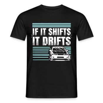 Wenn es sich verschiebt, driftet es / Auto - Männer T-Shirt - Schwarz - Vorne - AI Model Male 178 light (178cm)