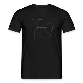 U-MOVE Italien - Männer T-Shirt - Schwarz - Vorne - AI Model Male 178 light (178cm)