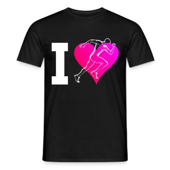 Course à pied Femmes Course à pied Hommes Jogging - T-shirt homme - noir - Devant - AI Model Male 178 light (178cm)