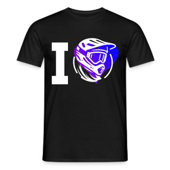 Mountain Bike Men Women Mountain Bike Cycling - Men's T-Shirt - black - Front - AI Model Male 178 light (178cm)