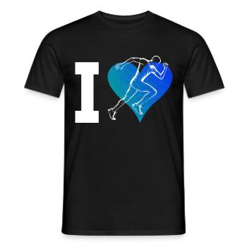 Course à pied, jogging, course à pied, course de fond - T-shirt homme - noir - Devant - AI Model Male 178 light (178cm)