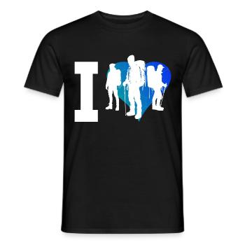 Grimpeur Escalade Hommes Bloc - T-shirt homme - noir - Devant - AI Model Male 178 light (178cm)