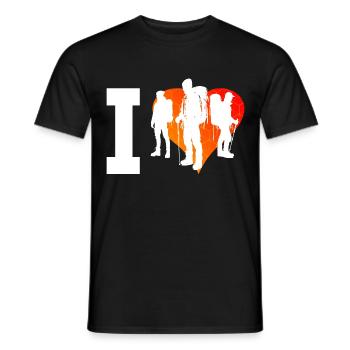 Grimpeurs Escalade Bloc Bloc Hommes - T-shirt homme - noir - Devant - AI Model Male 178 light (178cm)