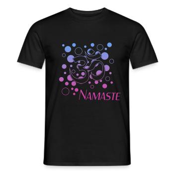 Namaste - Männer T-Shirt - Schwarz - Vorne - AI Model Male 178 light (178cm)