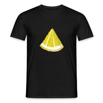 Lemon Slice Summer Cocktail Beach - Men's T-Shirt - black - Front - AI Model Male 178 light (178cm)