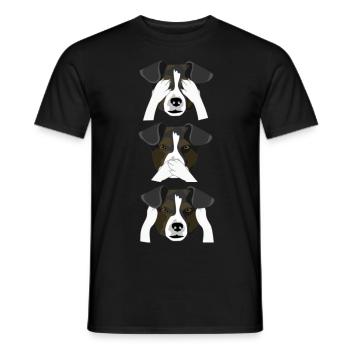 Ne renifle pas le mal, Écorce pas le mal - T-shirt homme - noir - Devant - AI Model Male 178 light (178cm)