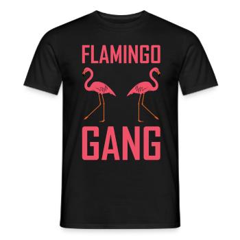 Gang des flamants roses - T-shirt homme - noir - Devant - AI Model Male 178 light (178cm)