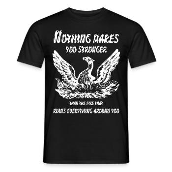 Phoenix - Men's T-Shirt - black - Front - AI Model Male 178 light (178cm)
