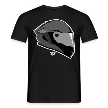Bike Helmet - Men's T-Shirt - black - Front - AI Model Male 178 light (178cm)