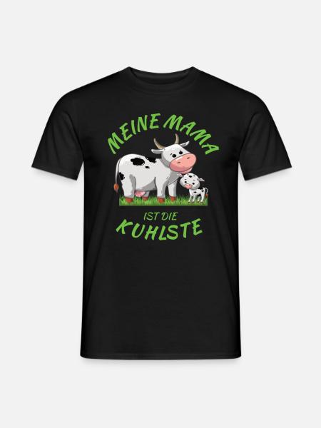 Coolste Mama Kuh Landwirtschaft für Kinder Kind - Männer T-Shirt - Schwarz