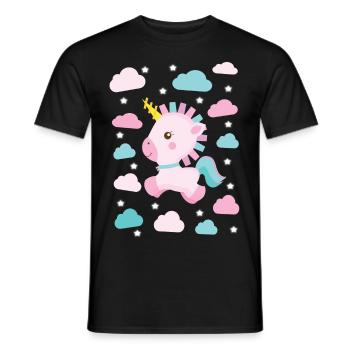 Licorne Licorne - T-shirt homme - noir - Devant - AI Model Male 178 light (178cm)