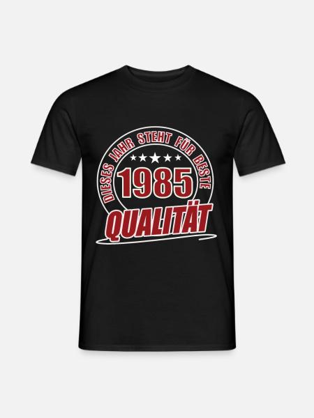 1985 - Männer T-Shirt - Schwarz