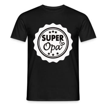 Super grand-père - T-shirt homme - noir - Devant - AI Model Male 178 light (178cm)