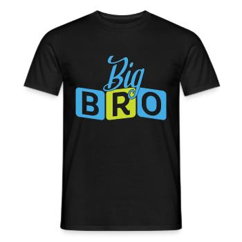 Big Bro - Männer T-Shirt - Schwarz - Vorne - AI Model Male 178 light (178cm)