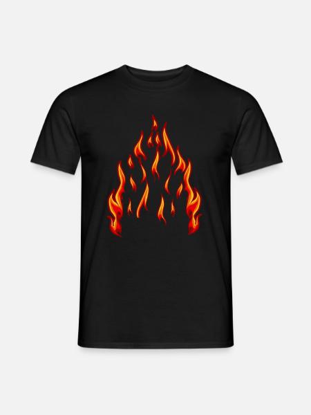 Fuego Llama Marca Inferno Llama Calor Ardiente - Camiseta hombre - negro