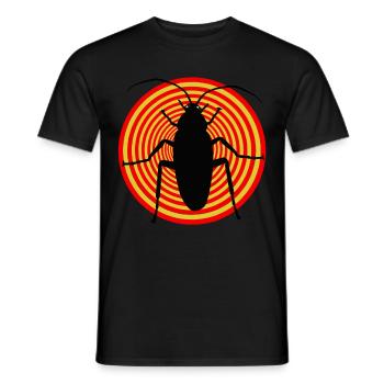 Insectes insectes cafards vermine vermine dégoût - T-shirt homme - noir - Devant - AI Model Male 178 light (178cm)