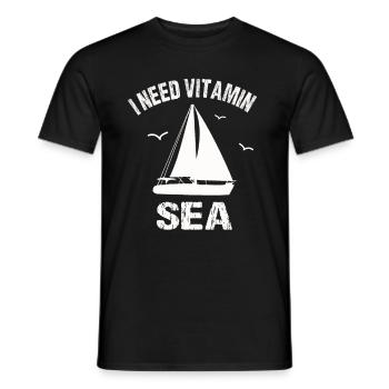 I need Vitamin Sea - Männer T-Shirt - Schwarz - Vorne - AI Model Male 178 light (178cm)