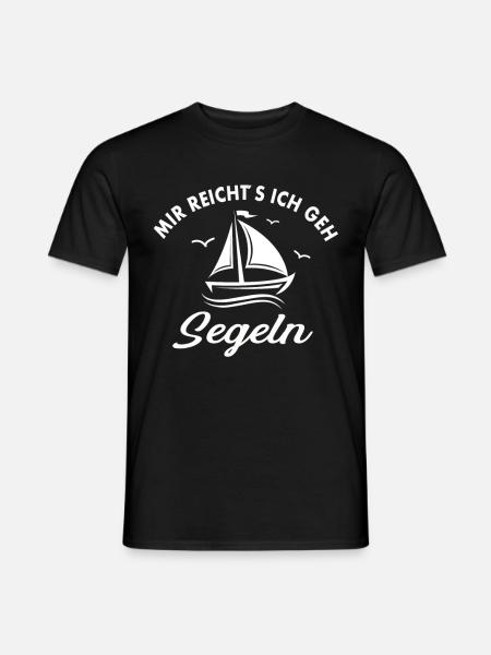 Mir reichts ich geh Segeln - Männer T-Shirt - Schwarz
