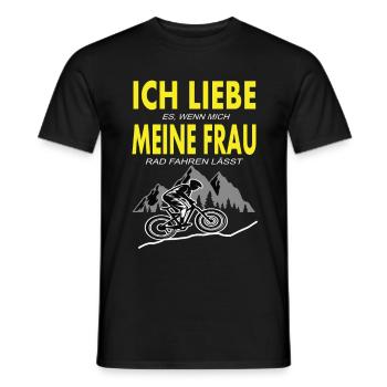 Ich Liebe meine Frau - Männer T-Shirt - Schwarz - Vorne - AI Model Male 178 light (178cm)