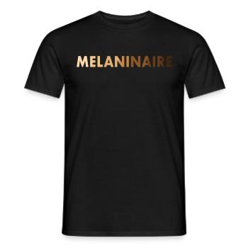 Melaninaire Black Lives Matter - T-shirt homme - noir - Devant - AI Model Male 178 light (178cm)