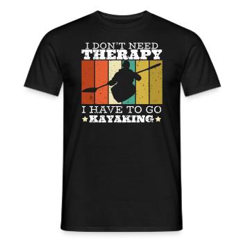 kayak kayak kayak disant - T-shirt homme - noir - Devant - AI Model Male 178 light (178cm)