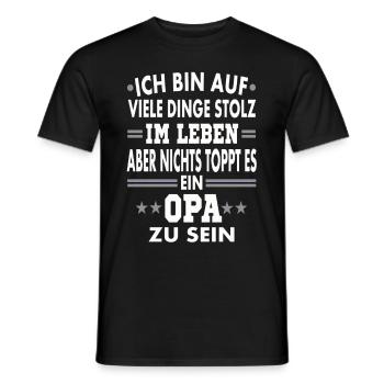 Ich bin Opa - Männer T-Shirt - Schwarz - Vorne - AI Model Male 178 light (178cm)