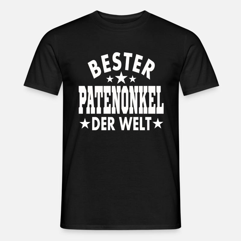 Bester Patenonkel der Welt - Männer T-Shirt - Schwarz