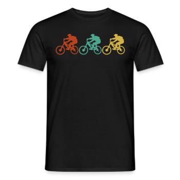 Cadeau vintage de descente - T-shirt homme - noir - Devant - AI Model Male 178 light (178cm)