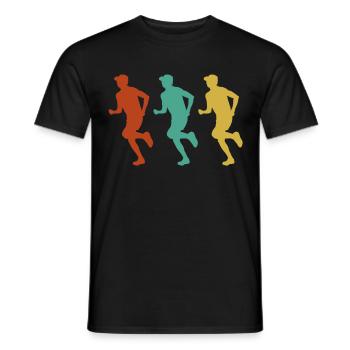 Cadeau vintage de jogging - T-shirt homme - noir - Devant - AI Model Male 178 light (178cm)