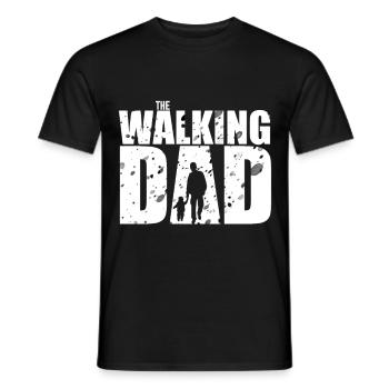 The Walking Dad - Männer T-Shirt - Schwarz - Vorne - AI Model Male 178 light (178cm)